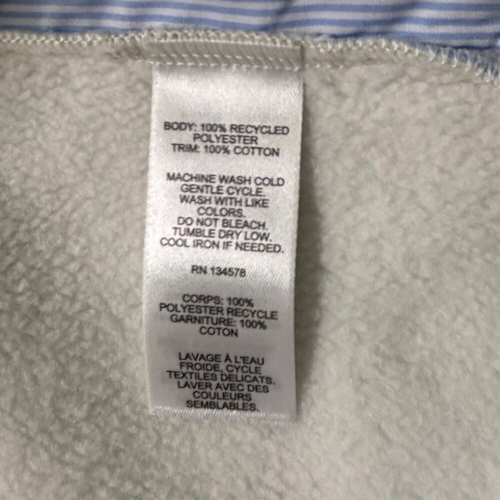 Mens Vineyard Vines Harbor Fleece Shirt Jacket White/Marshmellow Medium NWT $158 - Picture 9 of 11